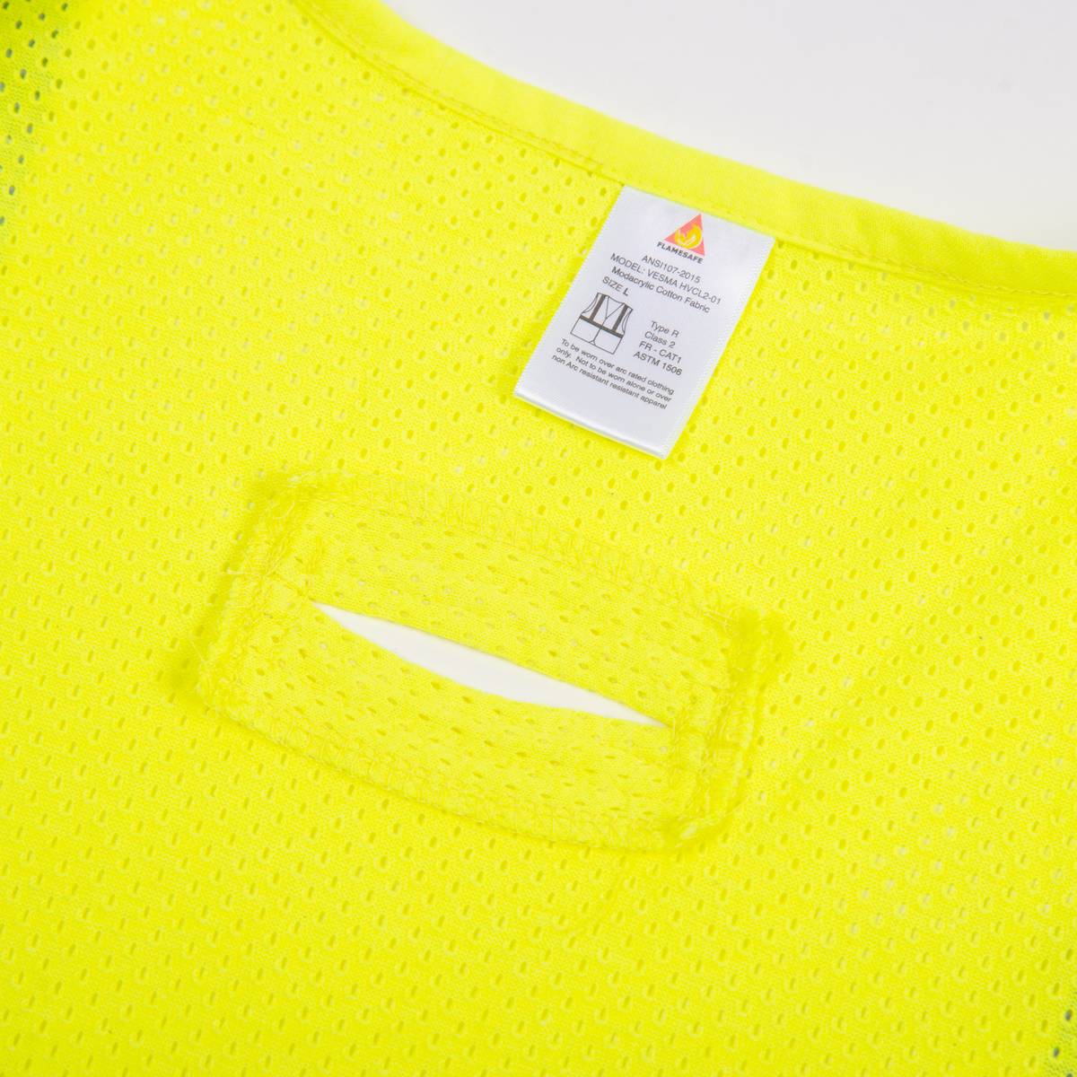 FlameSafe Workwear - Safety Vest Sleeveless Zip Closure Yellow - Keeper's Safety Supply
