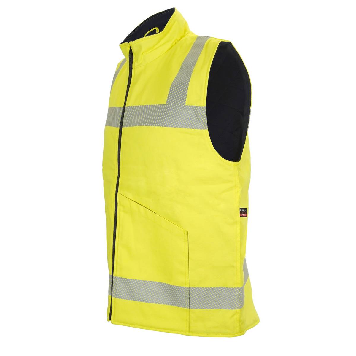 FlameSafe Workwear – FR Class 2 Hi - Vis Winter Insulated Safety Vest - Keeper's Safety Supply