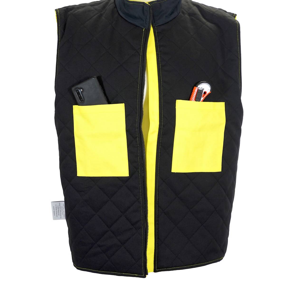 FlameSafe Workwear – FR Class 2 Hi - Vis Winter Insulated Safety Vest - Keeper's Safety Supply