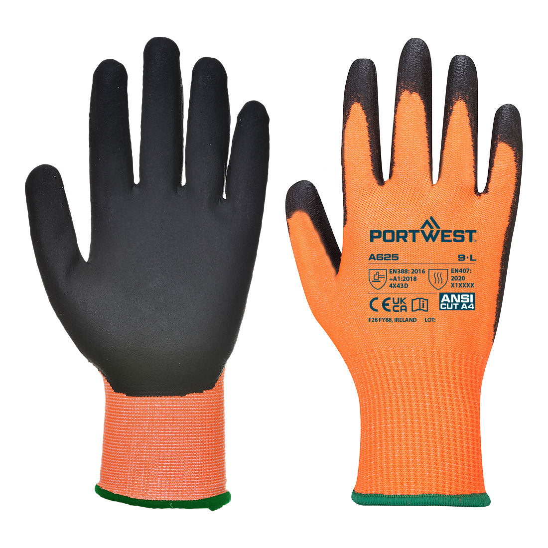 A625 - Cut D13 PU Viz-Tex Glove A4