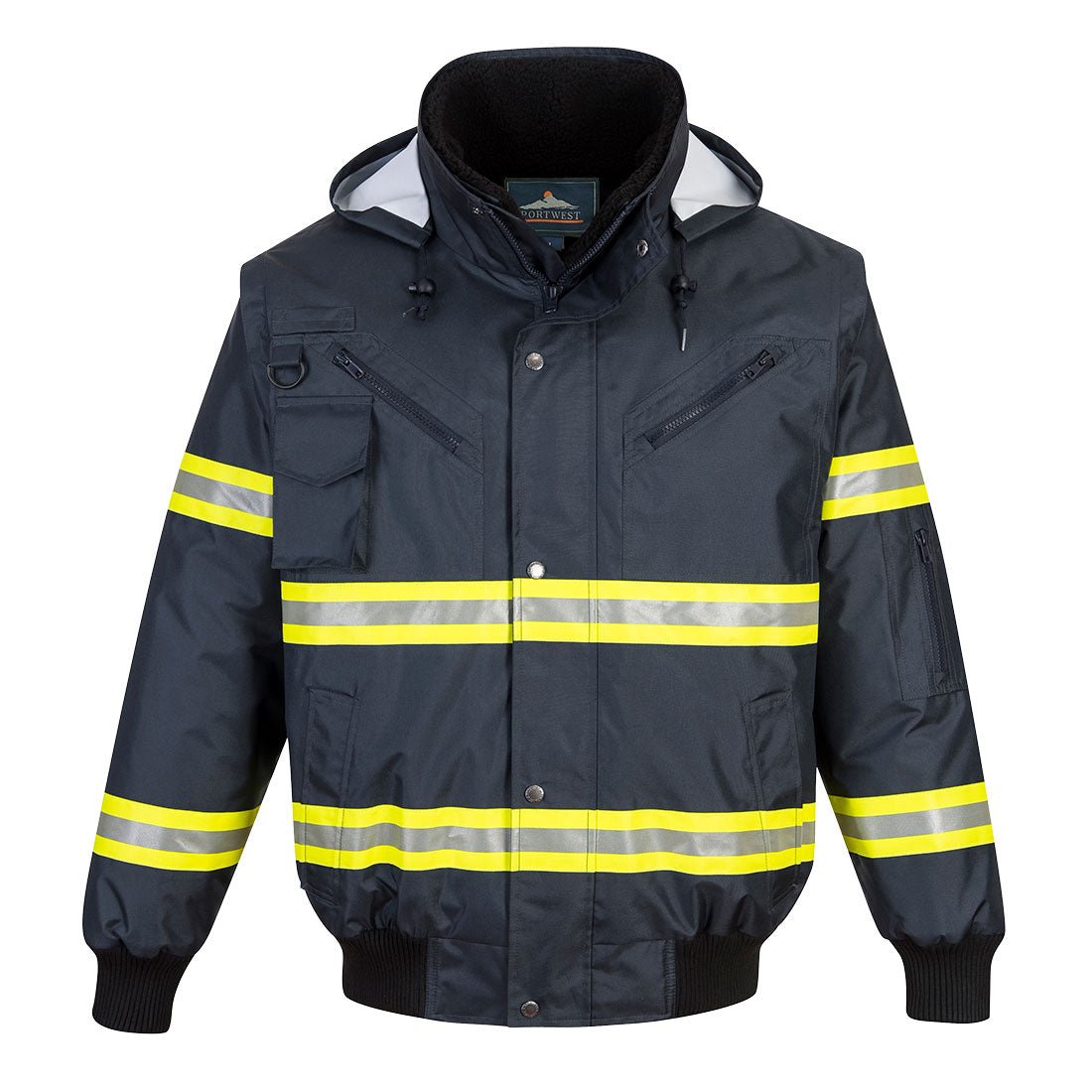 Portwest – F126 - Iona Xtra Enhanced 3 - in - 1 Bomber Jacket - Keeper's Safety Supply