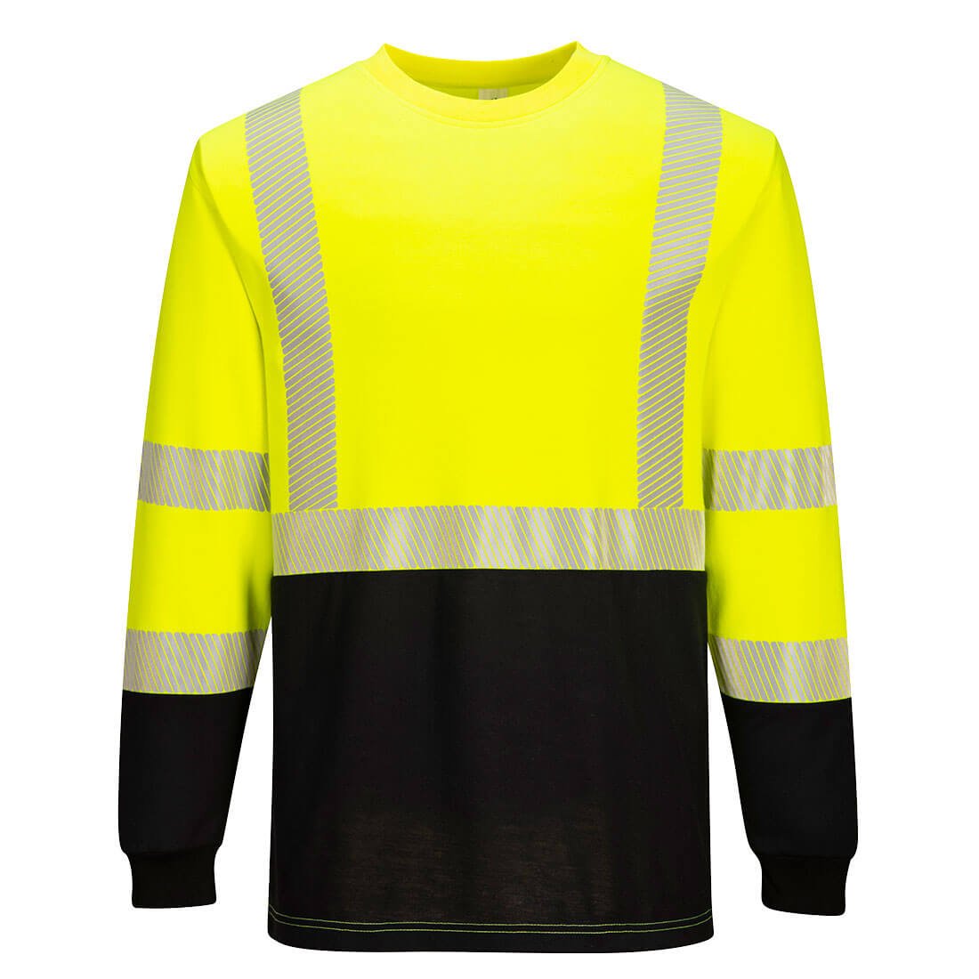 Portwest – FR709 - Modaflame Knit Hi - Vis Two Tone FR Crew - Keeper's Safety Supply
