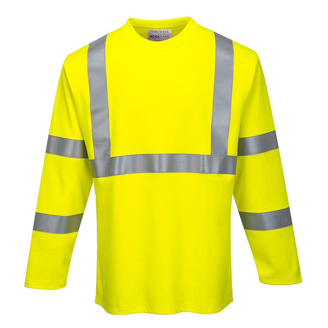 FR96 - Modaflame Knit Hi-Vis FR Long Sleeve T-Shirt
