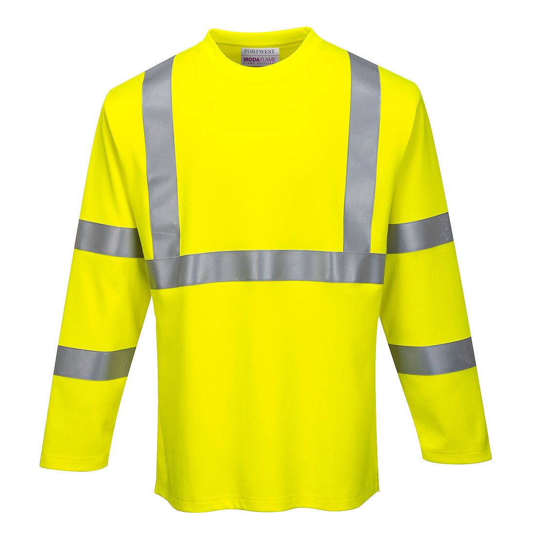 Portwest – FR96 - Modaflame Knit Hi - Vis FR Long Sleeve T-Shirt - Keeper's Safety Supply