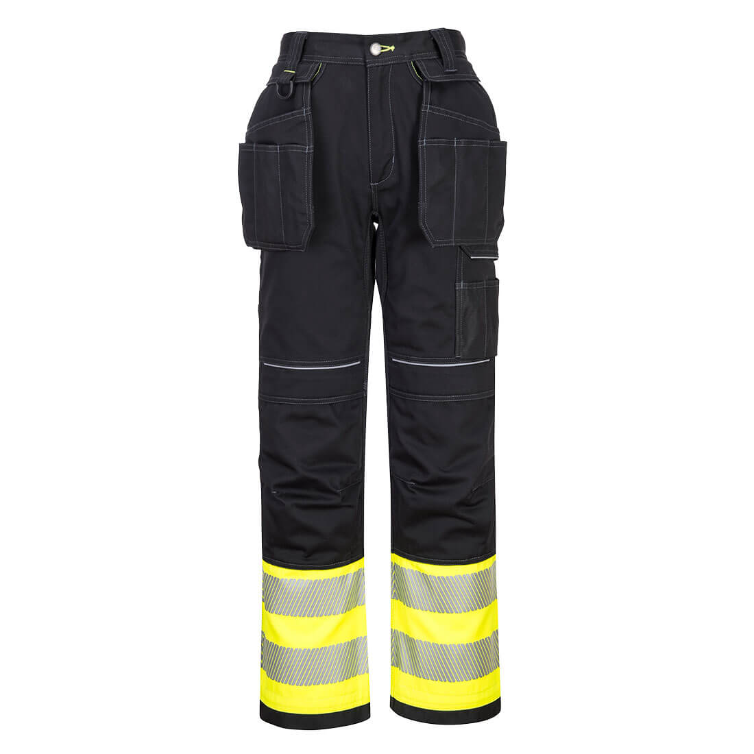 Portwest – Portwest PW307 PW3 Hi-Vis Holster Pocket Pants – Yellow/Black