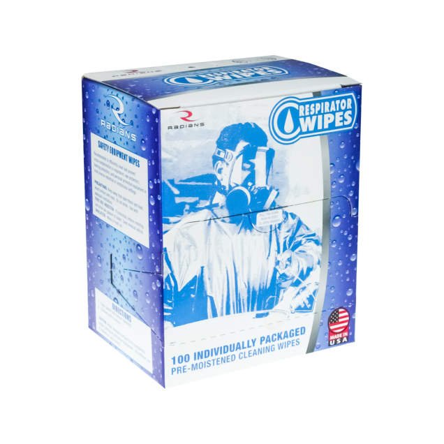 Radians RW - 100 Respirator Wipes with 70% Isopropyl Alcohol (IPA) - 10 Box Set - Keeper's Safety Supply