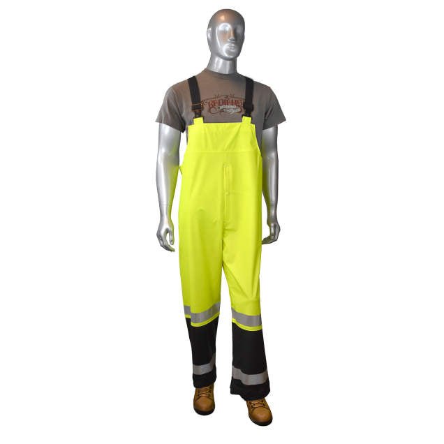 Radians RW07 High - Visibility Rain Overalls – Hi - Vis Green - Keeper's Safety Supply