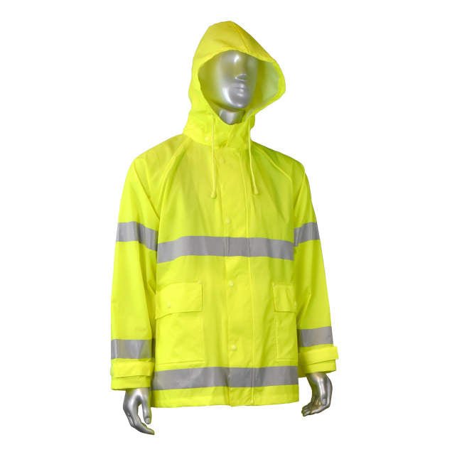 Radians RW25 High - Visibility Rain Jacket – Hi - Vis Green - Keeper's Safety Supply