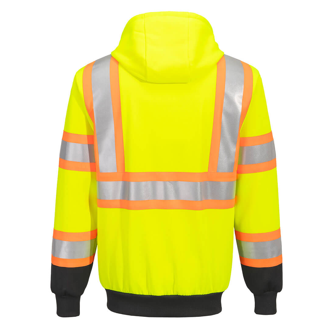 Portwest – Portwest UB316 Hi - Vis Full - Zip Hoodie – Yellow/Black - Keeper's Safety Supply