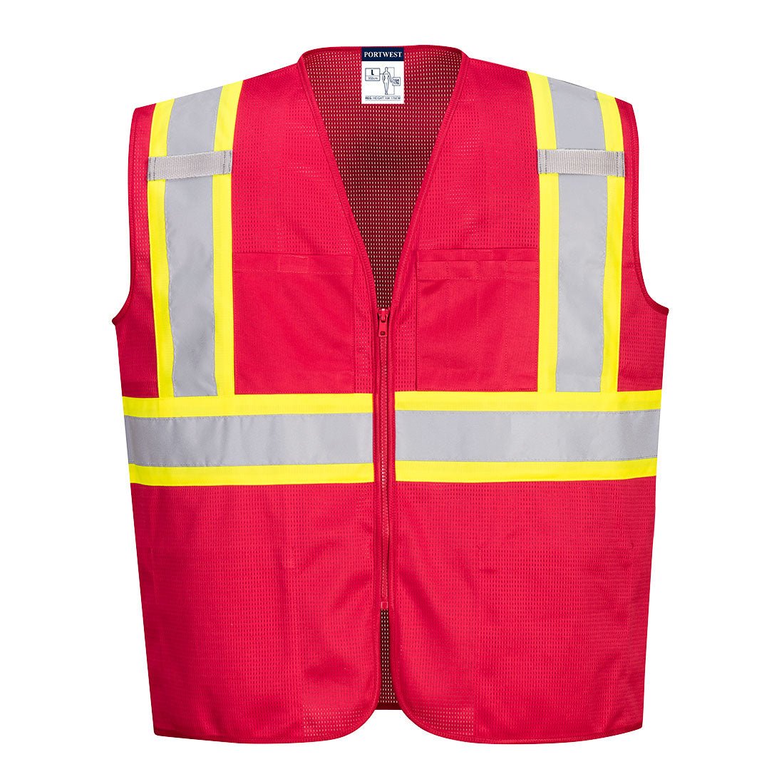 Portwest – US391 - Iona Plus Enhanced Mesh Zipped Vest - Keeper's Safety Supply