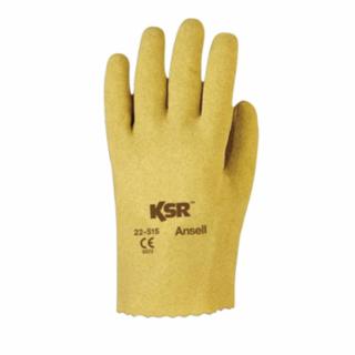 Ansell KSR 22 - 515 Multi - Purpose Vinyl - Coated Work Gloves – Size 10 (12 - Pack) - Keeper's Safety Supply