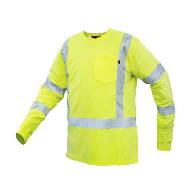 FlameSafe Workwear – FR Class 3 Hi - Vis Long Sleeve Shirt - Keeper's Safety Supply