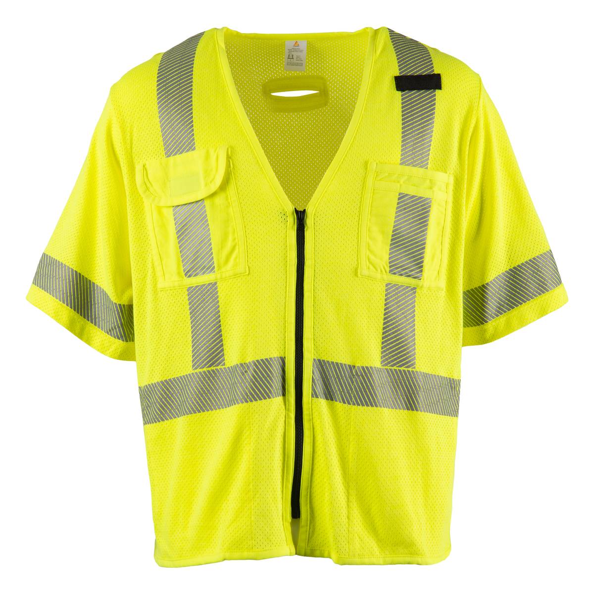 FlameSafe Workwear - Safety Vest Sleeveless Zip Closure Yellow - Keeper's Safety Supply