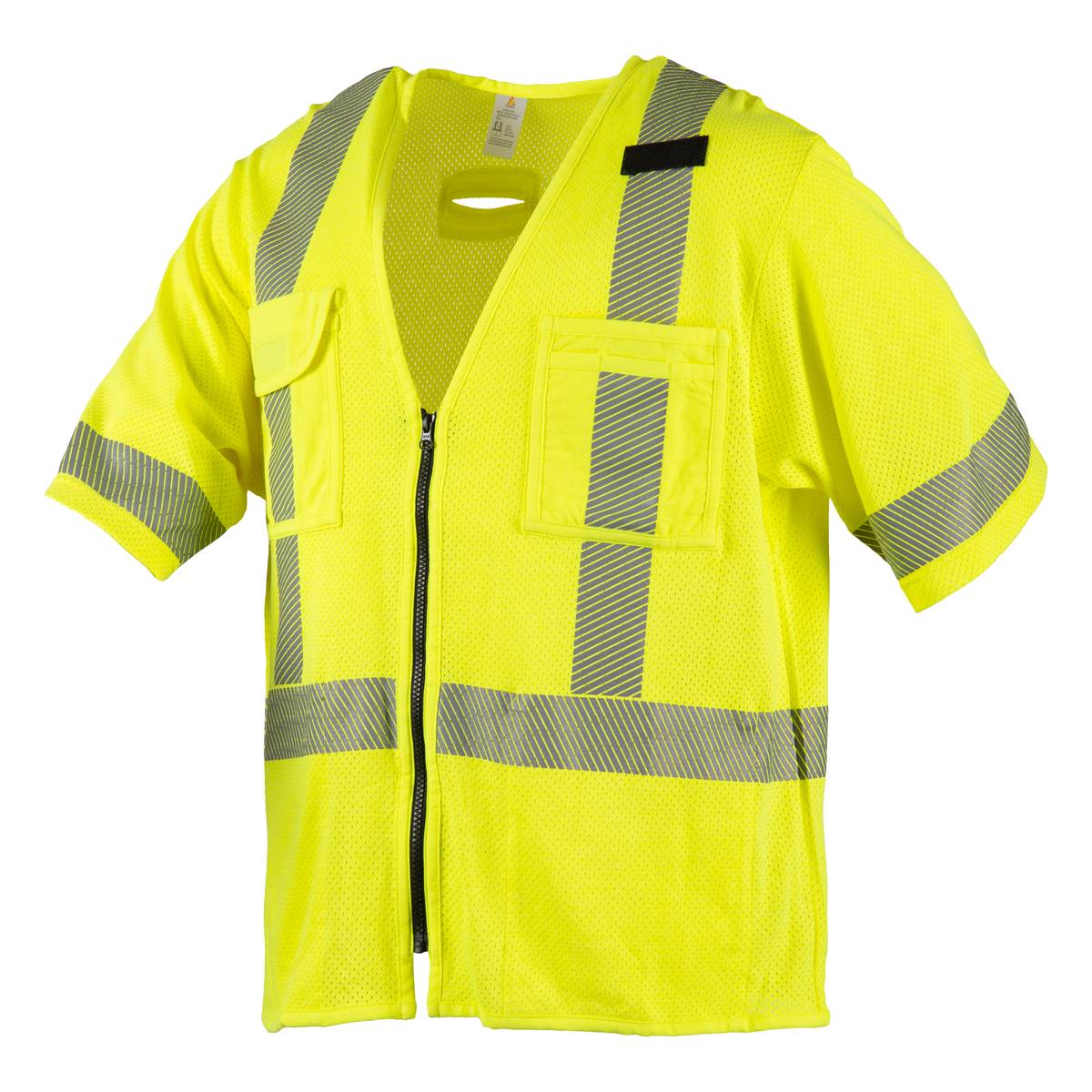 FlameSafe Workwear - Safety Vest Sleeveless Zip Closure Yellow - Keeper's Safety Supply