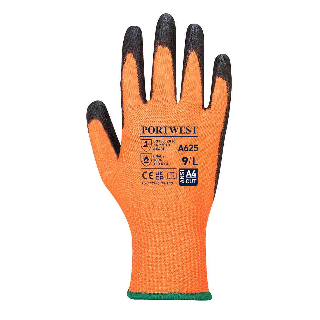A625 - Cut D13 PU Viz-Tex Glove A4