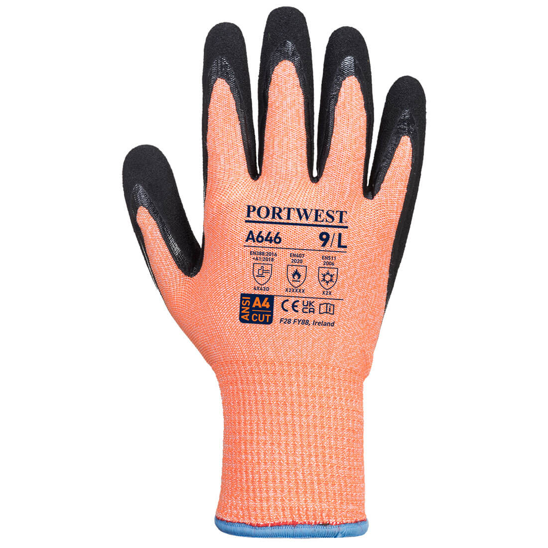 A646 - Cut D13 Nitrile Viz-Tex Cold Glove A4