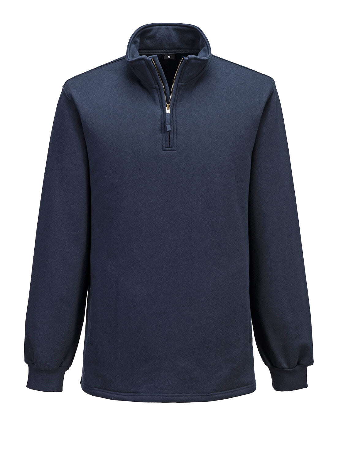 Portwest – FR726 - Bizflame Knit 1/4 Zipper FR Sweatshirt Navy - Keeper's Safety Supply