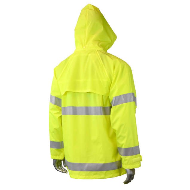 Radians RW25 High - Visibility Rain Jacket – Hi - Vis Green - Keeper's Safety Supply