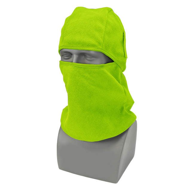 Radians Nordic Blaze® RWL26 3 - in - 1 Fleece Balaclava - HI VIS GREEN - Keeper's Safety Supply