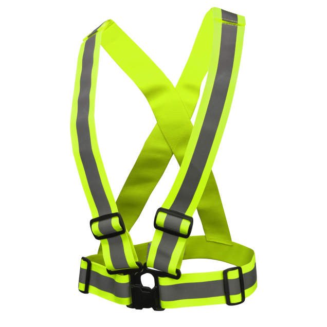 Radians SA0201X High Visibility Breakaway X - Back Safety Harness - GRN - Keeper's Safety Supply