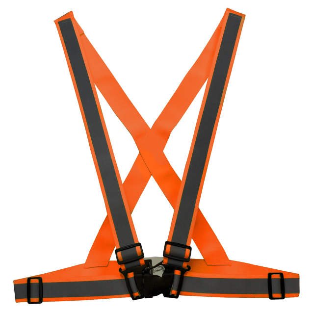 Radians SA0201X High Visibility Breakaway X - Back Safety Harness - Orange - Keeper's Safety Supply