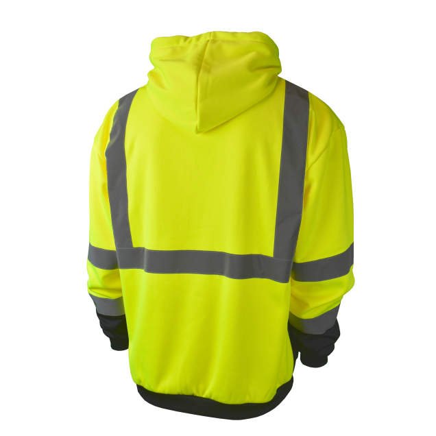 Radians SJ01B - 3 Class 3 High - Visibility Color - Blocked Hooded Sweatshirt - Keeper's Safety Supply