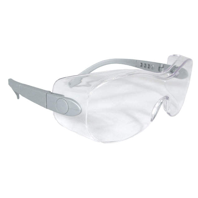 Radians Sheath™ OTG Safety Eyewear - SILVER/CLEAR AF LENS (12 - Pack) - Keeper's Safety Supply