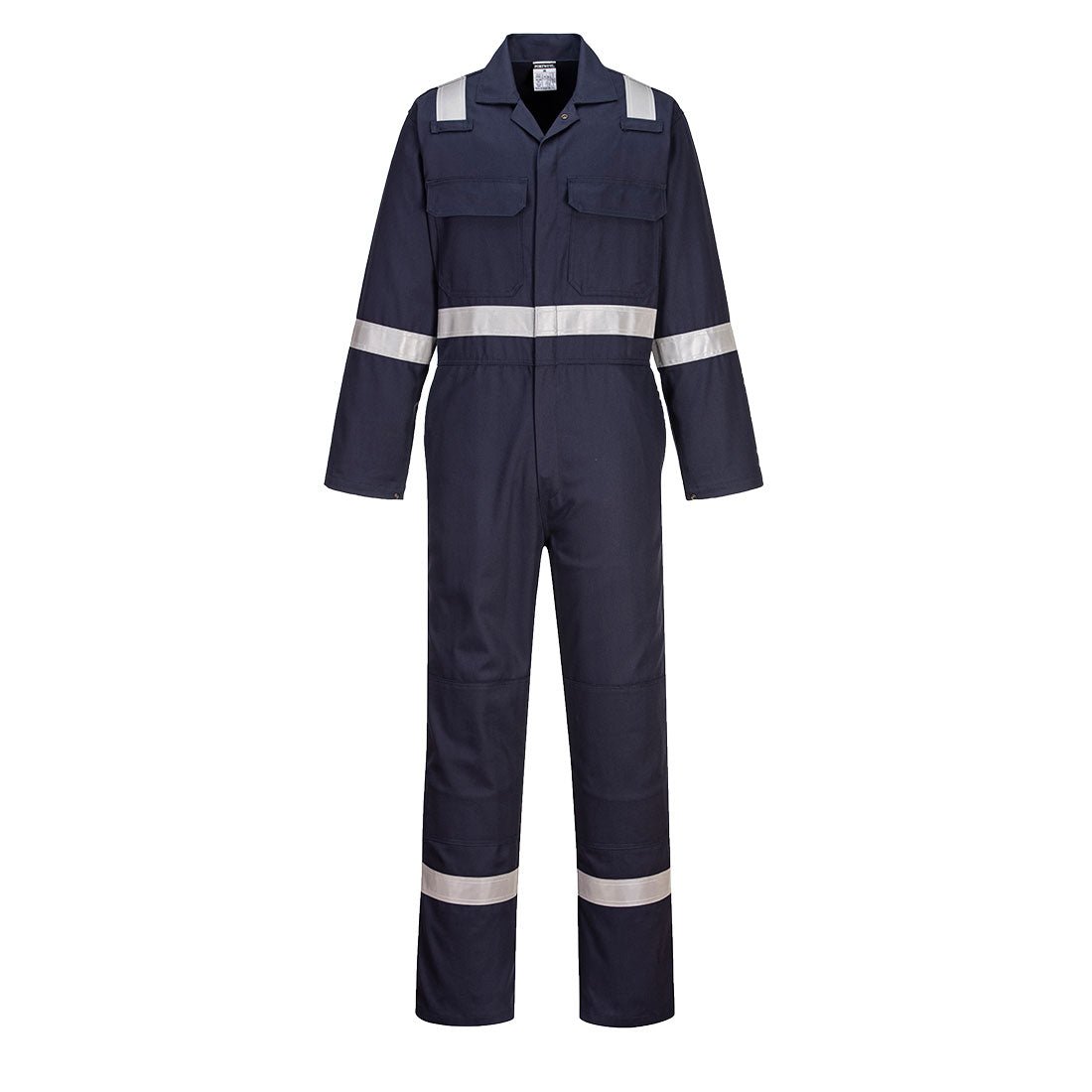 Portwest – UBIZ8 - Bizweld Work Taped FR Coverall Navy - Keeper's Safety Supply